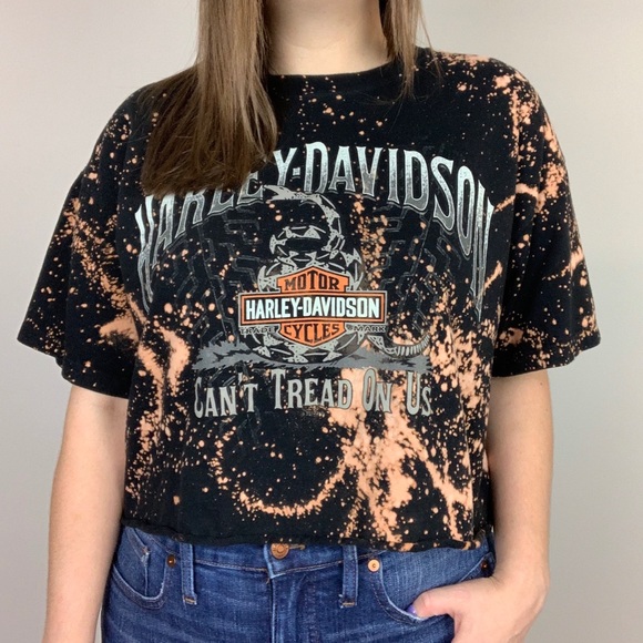 Harley-Davidson Tops - HARLEY DAVIDSON Bleached Graphic Tee XL Seattle